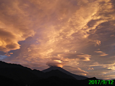 2017年9月12日の富士山写真