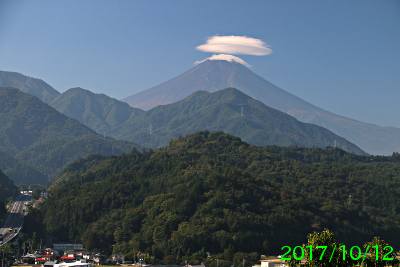 2017年10月12日の富士山写真