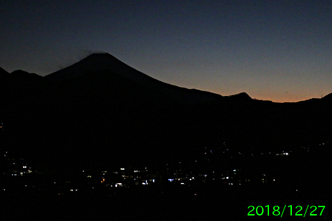 2018年12月27日の富士山写真