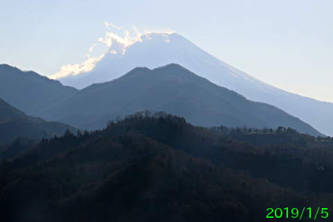 2019年1月5日の富士山