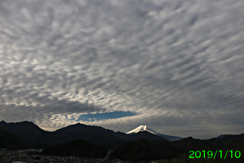 2019年1月10日の富士山