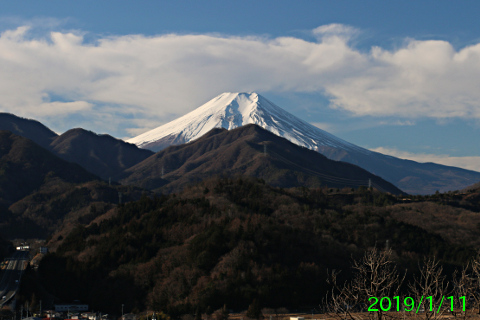 2019年1月11日の富士山