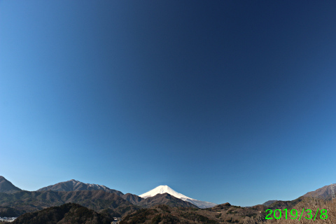 2019年3月8日の富士山