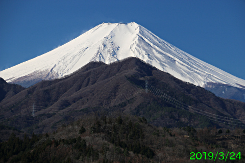 2019年3月24日の富士山