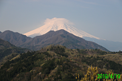 2019年4月19日の富士山