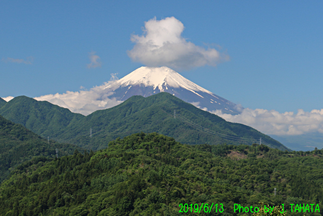 2019年6月13日の富士山写真