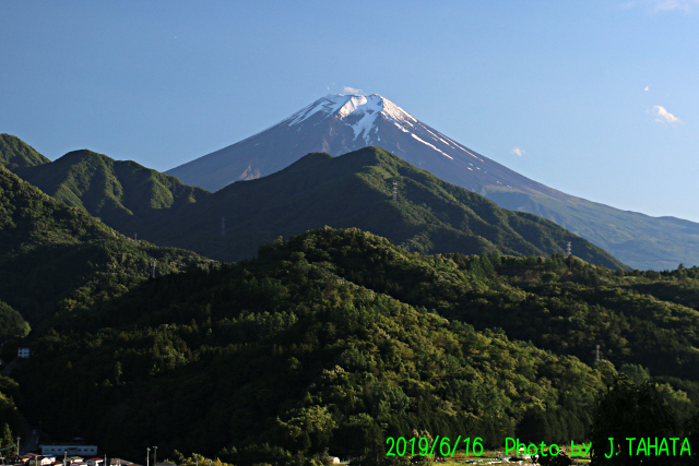 2019年6月16日の富士山写真