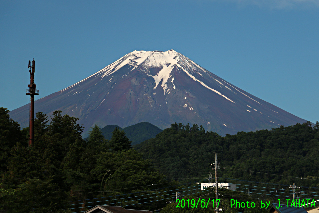 2019年6月17日の富士山写真