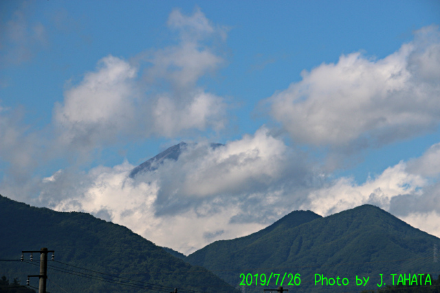 2019年7月26日の富士山写真