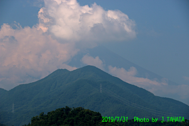 2019年7月31日の富士山写真