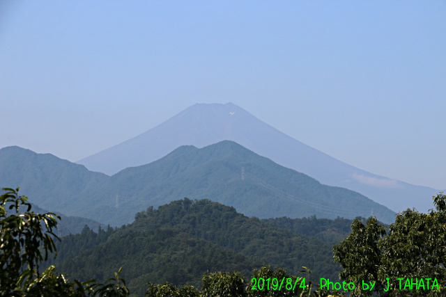 2019年8月4日の富士山写真