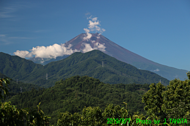 2019年8月7日の富士山