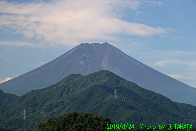 2019年8月24日の富士山写真