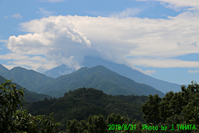 2019年8月31日の富士山