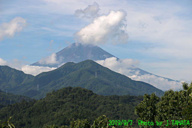 2019年9月7日の富士山