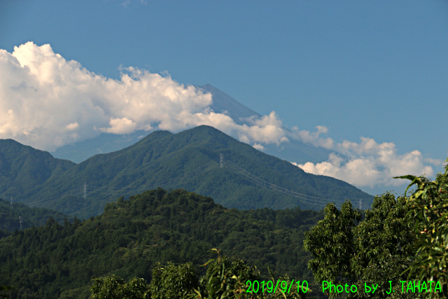 2019年9月10日の富士山