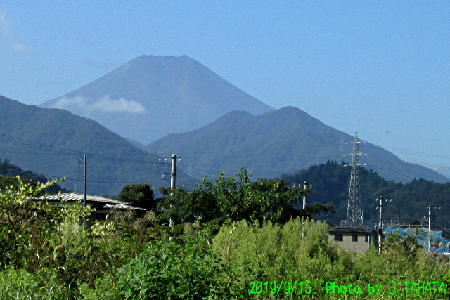 2019年9月15日の富士山