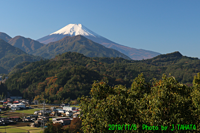 2019年11月6日の富士山写真