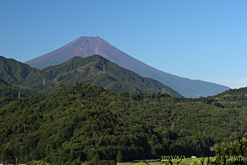 2023年8月3日の富士山写真