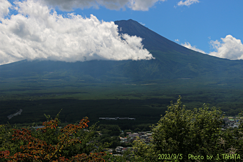 2023年9月5日の富士山写真