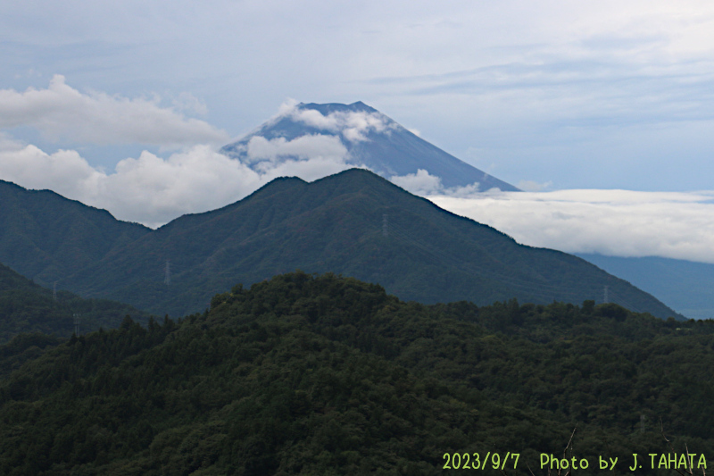 2023年9月7日の富士山写真
