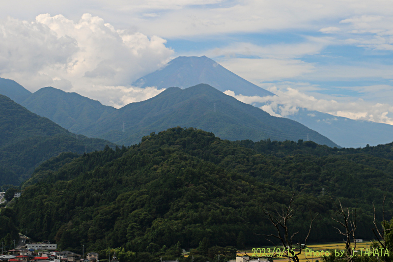 2023年9月15日の富士山写真