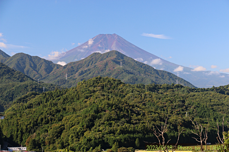 2023年9月18日の富士山写真