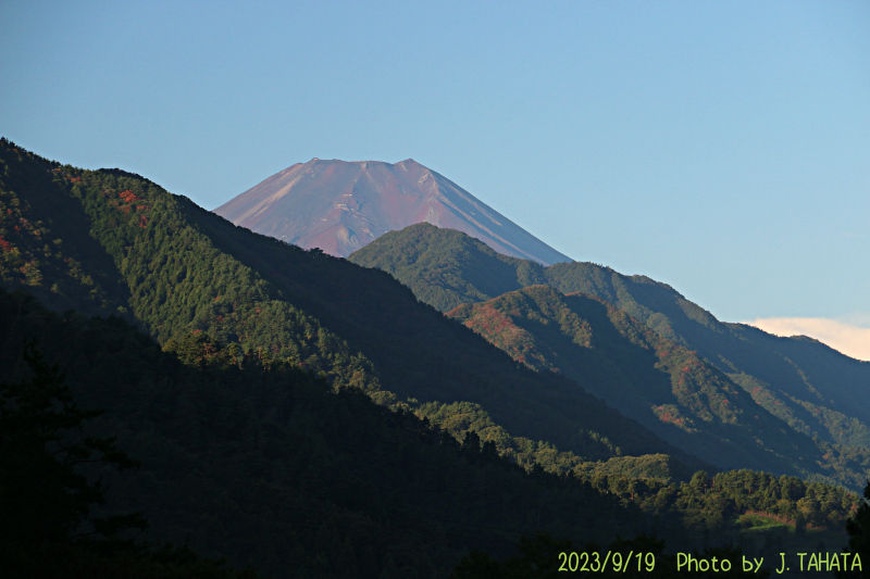 2023年9月19日の富士山写真