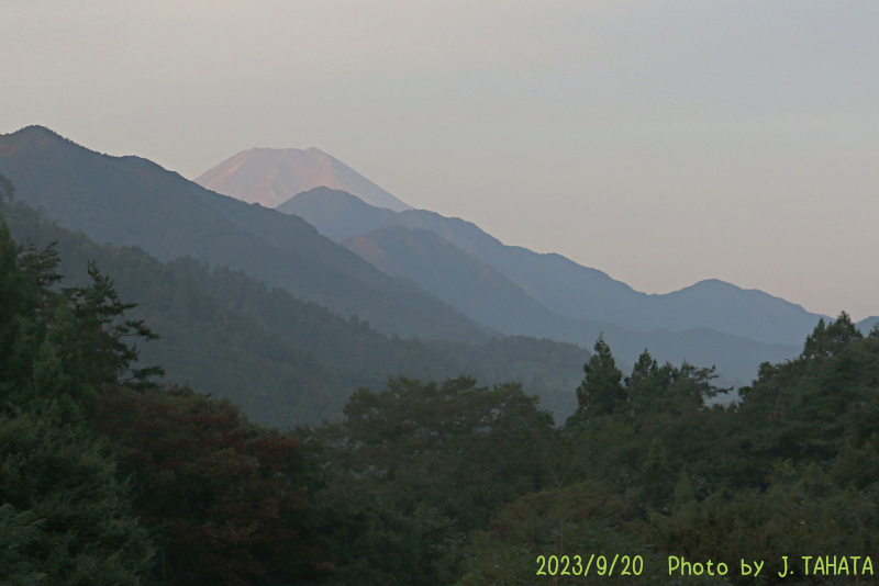 2023年9月20日の富士山写真