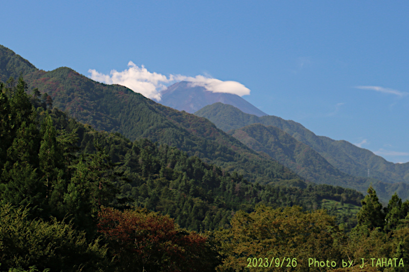 2023年9月26日の富士山写真