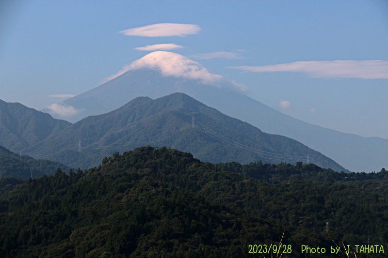 2023年9月28日の富士山写真