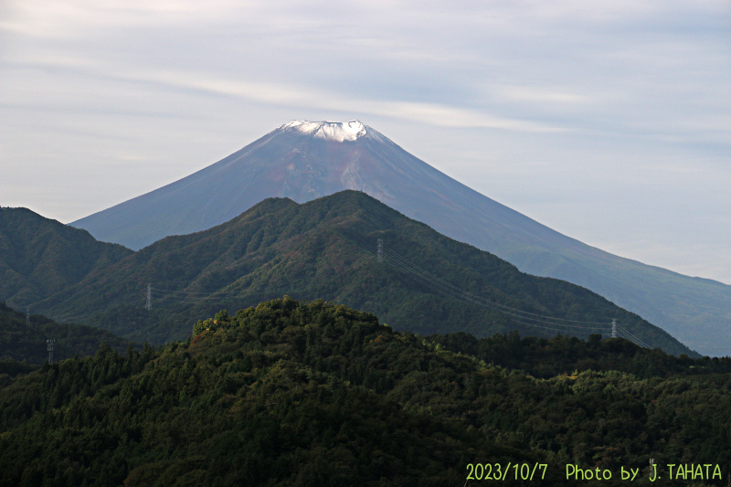 2023年10月7日の富士山写真