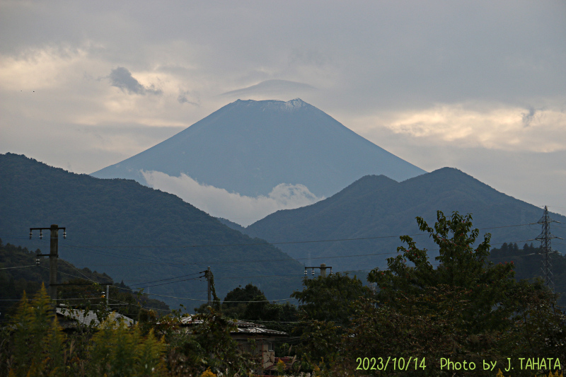 2023年10月14日の富士山写真