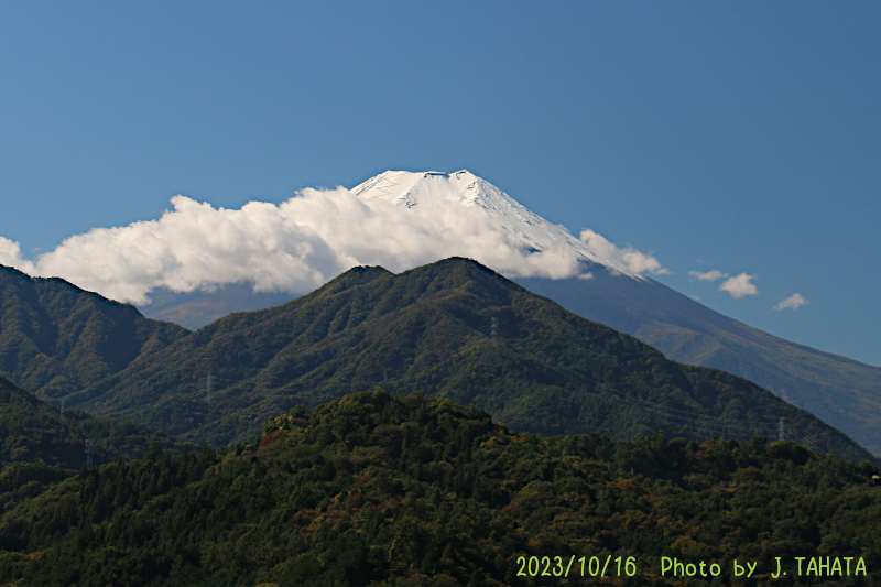 2023年10月16日の富士山写真