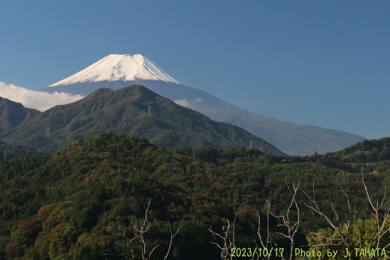 2023年10月17日の富士山写真