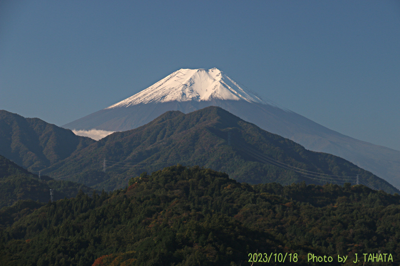 2023年10月18日の富士山写真
