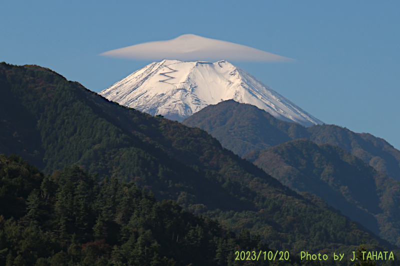 2023年10月20日の富士山写真