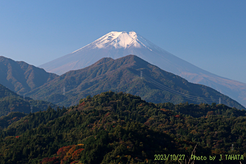 2023年10月27日の富士山写真