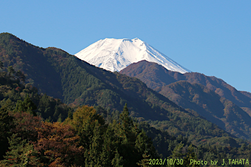 2023年10月30日の富士山写真