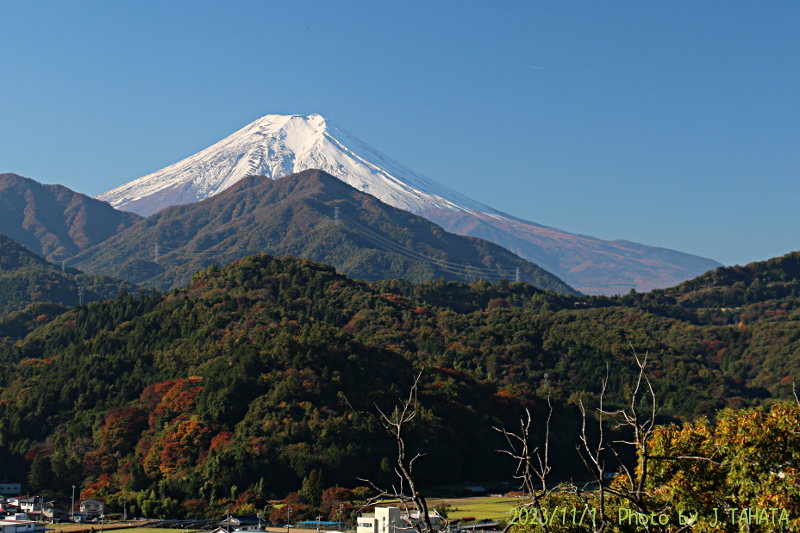 2023年11月1日の富士山写真