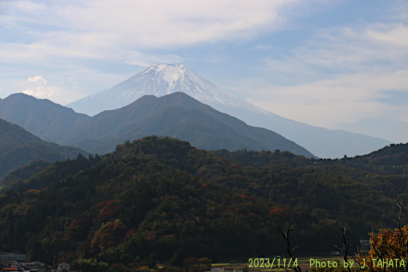 2023年11月4日の富士山写真