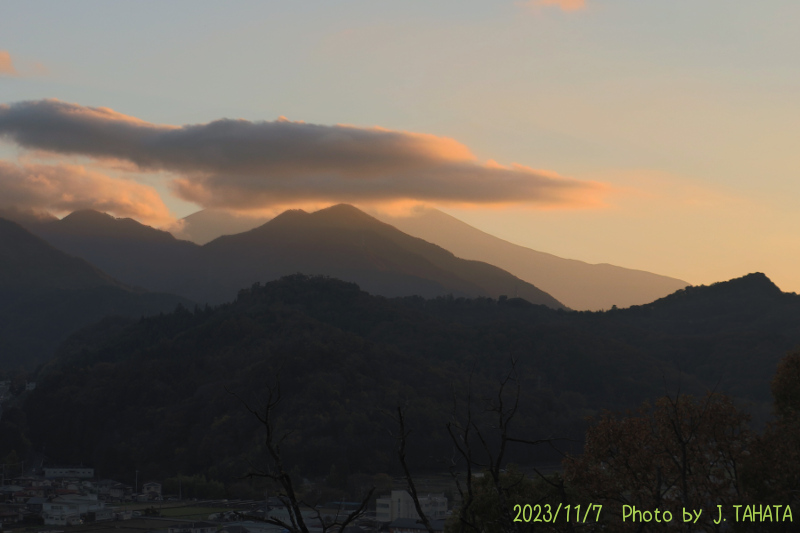 2023年11月7日の富士山写真