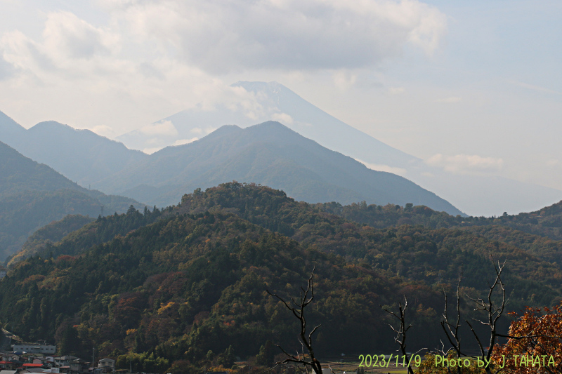 2023年11月9日の富士山写真