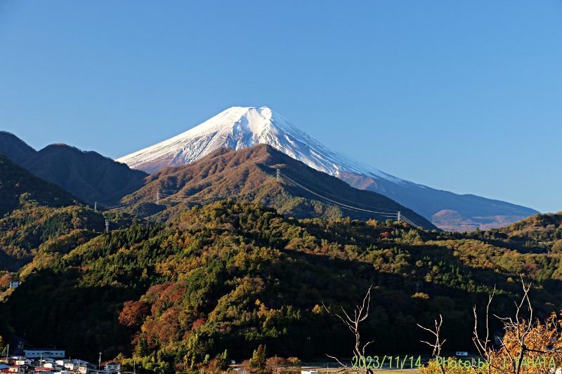 2023年11月14日の富士山写真