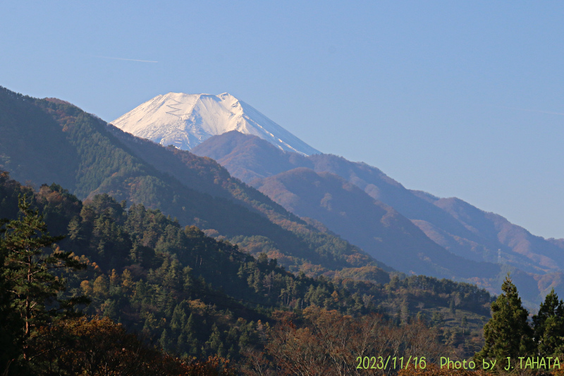 2023年11月16日の富士山写真