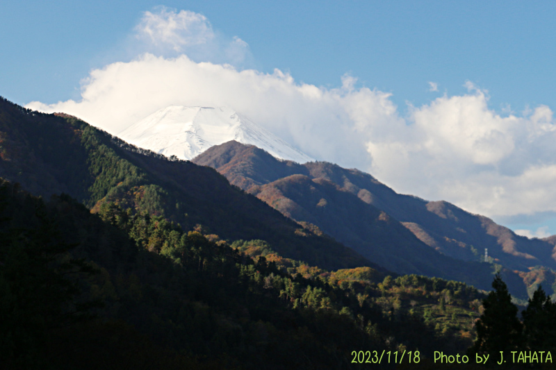 2023年11月18日の富士山写真