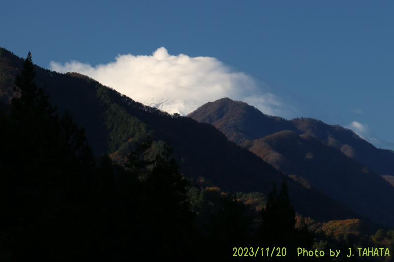 2023年11月20日の富士山写真