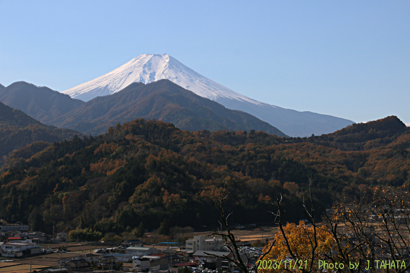 2023年11月21日の富士山写真