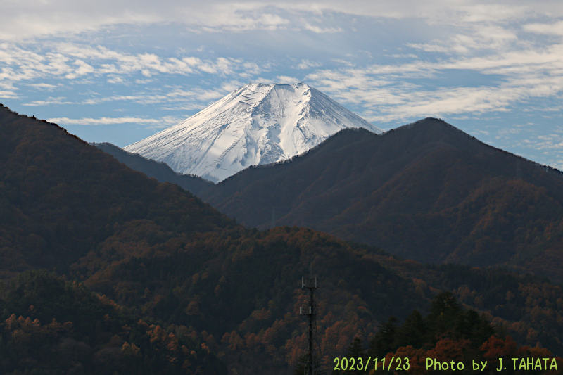 2023年11月23日の富士山写真