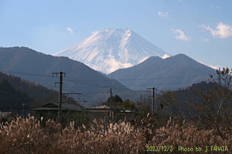 2023年12月3日の富士山写真